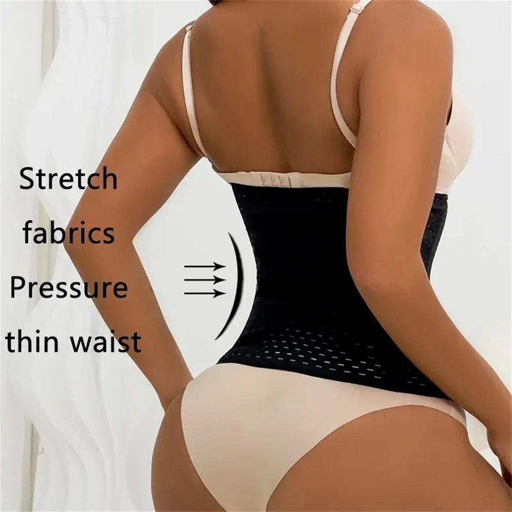 Women Tummy Slimming Black Belly Band Shapewear Corset for Postpartum Support