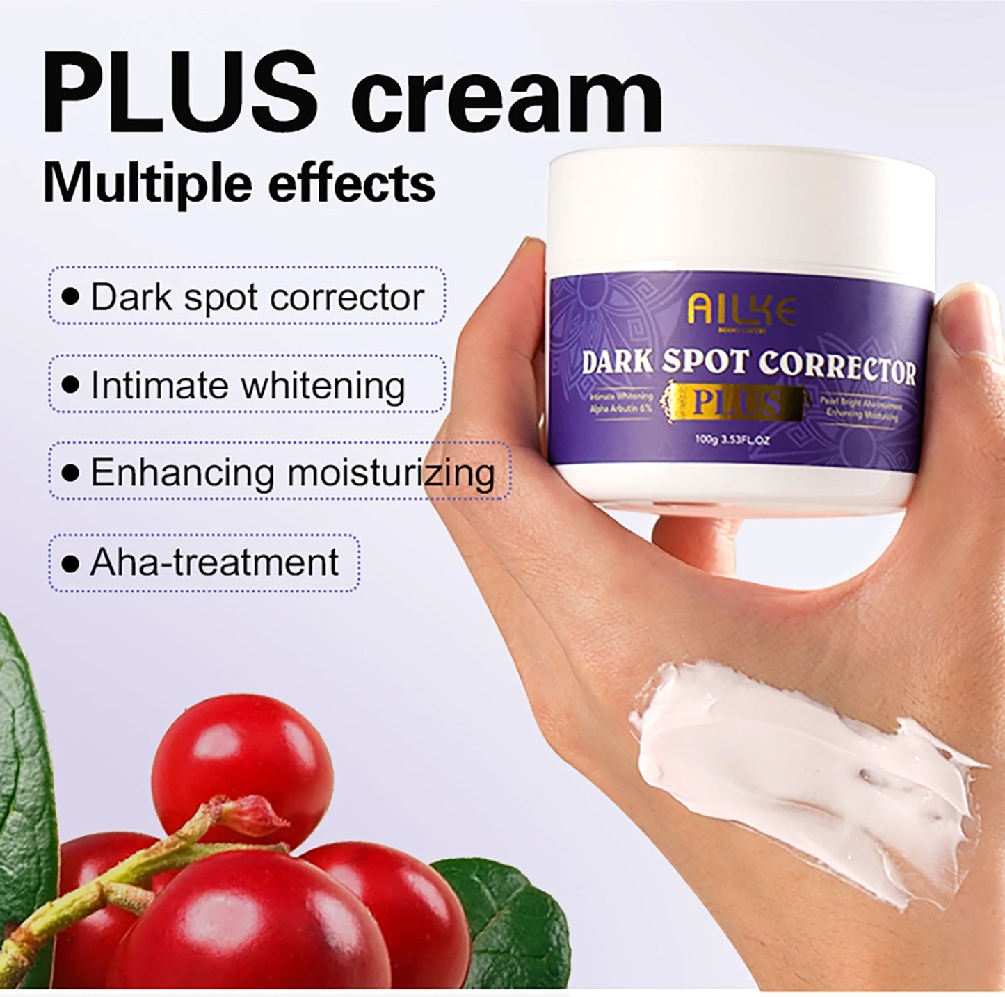 AILKE Glutathione Bleaching Cream Advanced Lightening Lotion for Glowing Skin