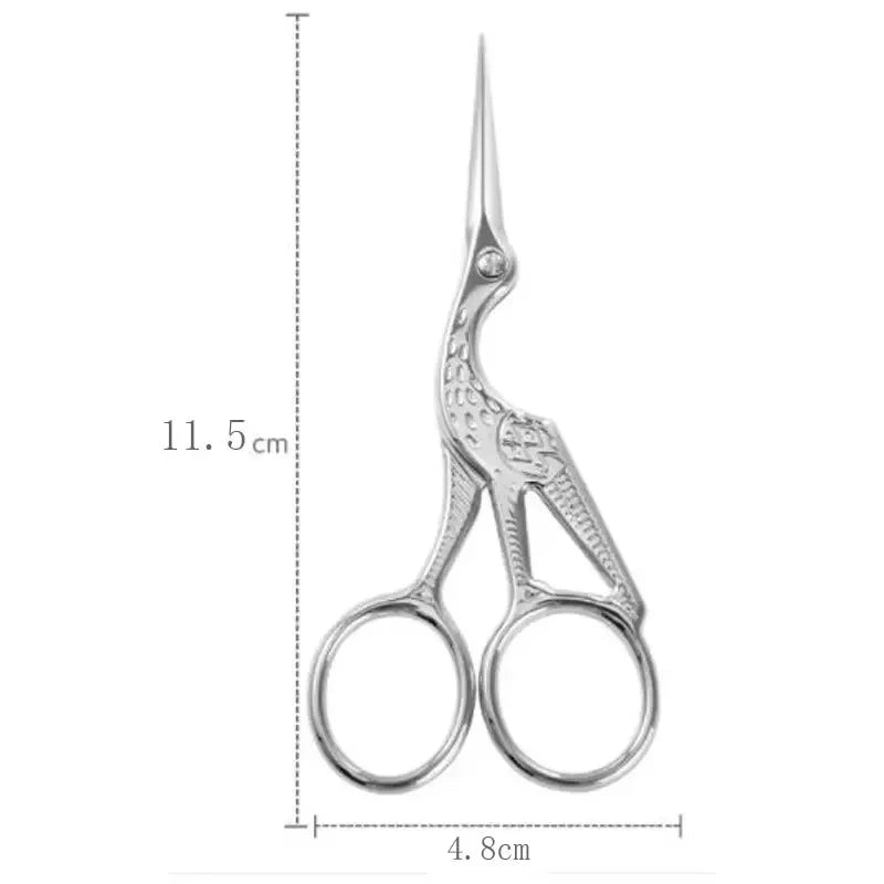 Professional 9cm Stainless Steel Makeup Scissors For Eyebrow Nose Hair Trimming And Facial Grooming