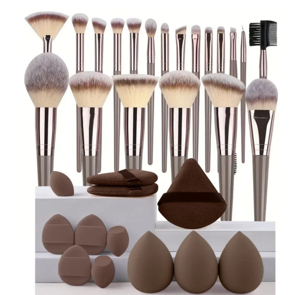 Professional Makeup Brushes Set 3 To 20 Pieces Soft Fluffy Foundation Eyeshadow Concealer Blending Kabuki Brush