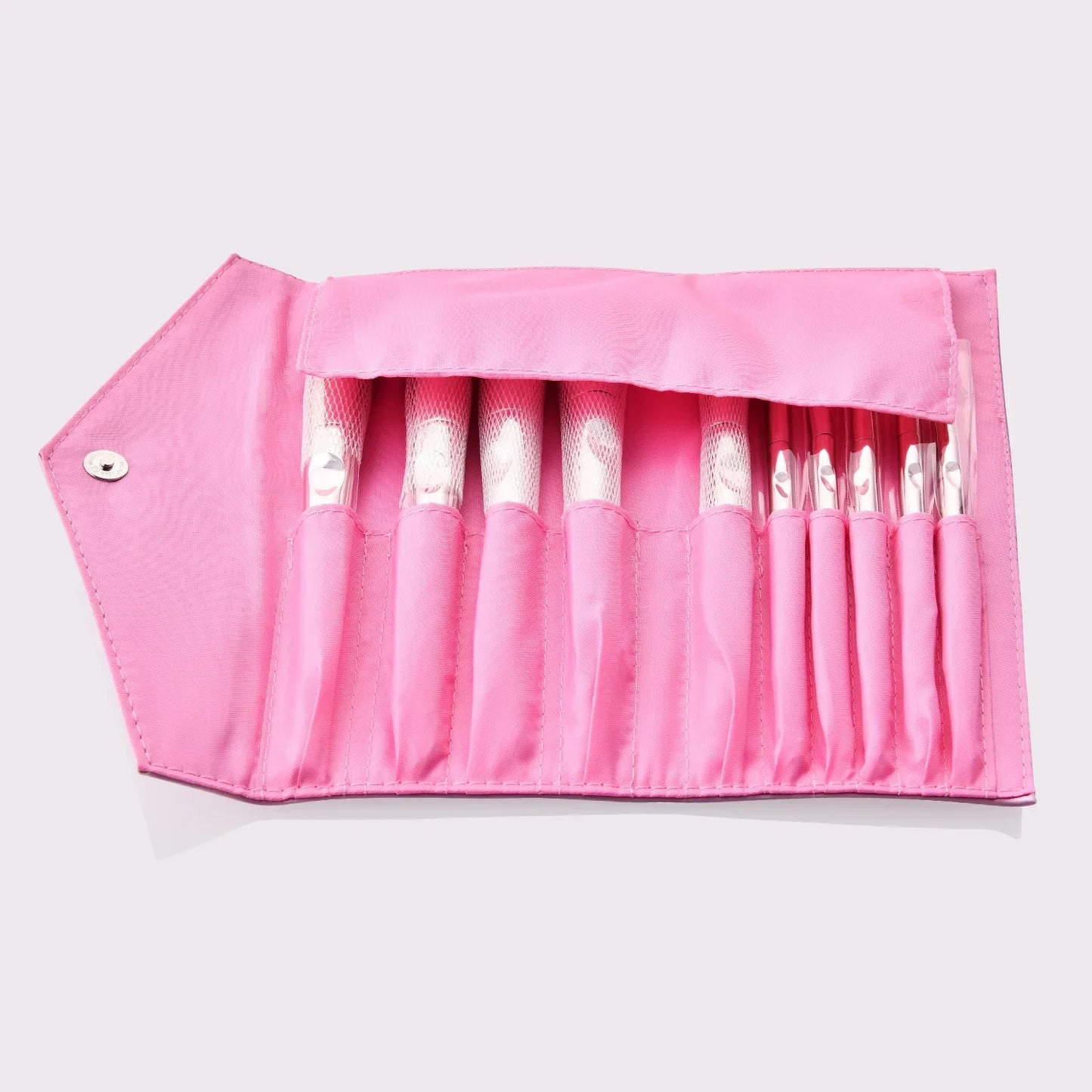 10 Pcs Pro Makeup Brushes Set With Bag Foundation Eyebrow Eyeshadow Tools For Professionals And Everyday Makeup
