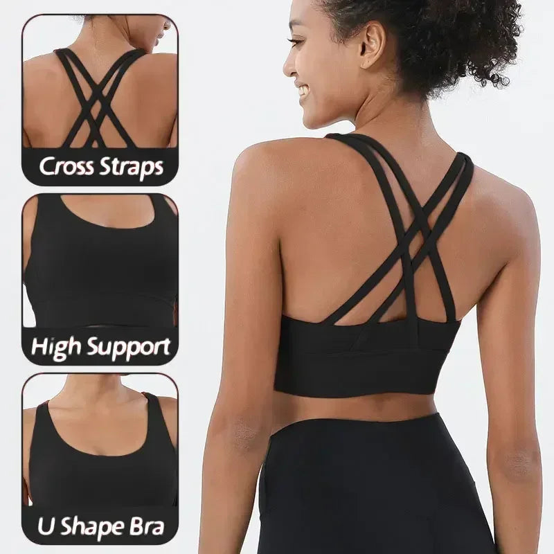 Women's High Waist Yoga Leggings and Tops Fitness Sportswear Set