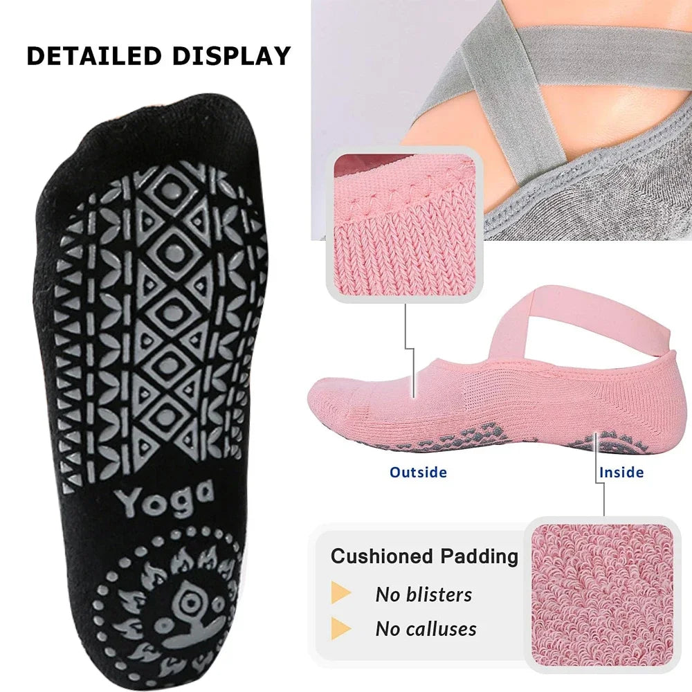 Non Slip Sports Yoga Socks for Women Ideal for Pilates Ballet and Dance