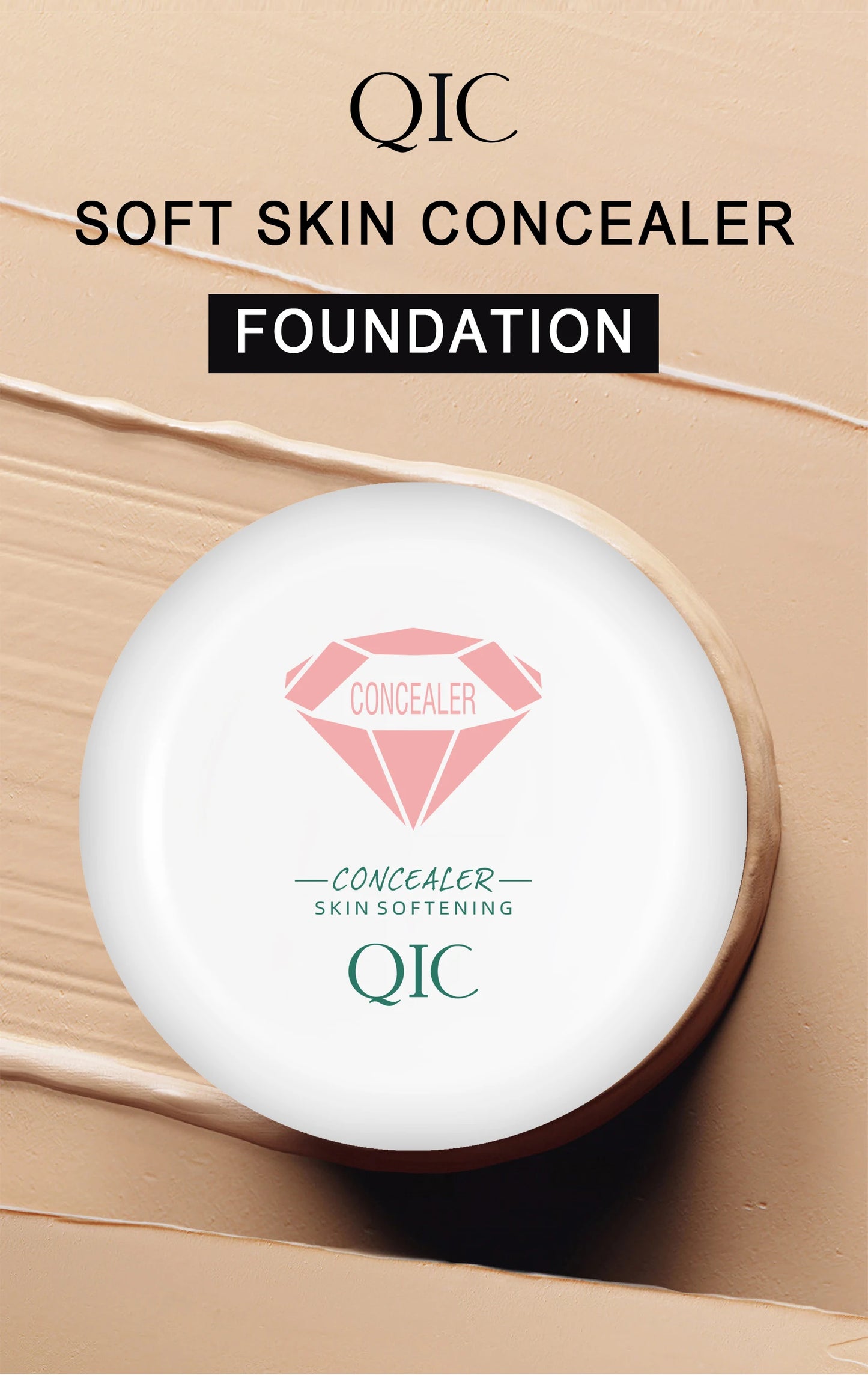 High Coverage Waterproof Concealer BB Cream for Dark Circles and Freckles